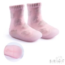 SN176-DP: Dusty Pink Floral Sneakers (9-21 Months)